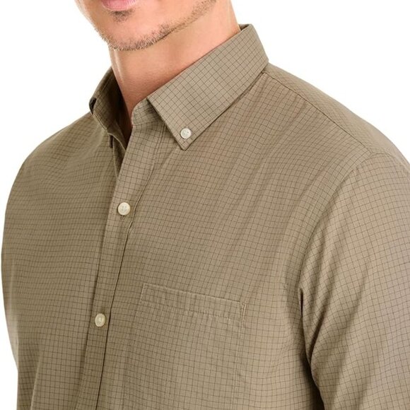 NWT Van Heusen Men's Wrinkle Free Short Sleeve Button Down Check Shirt 4XLT - Picture 2 of 5